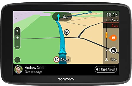 TomTom 1BA6.002.01 Navigationsgerät GO Basic (6 Zoll, Stauvermeidung Dank TomTom Traffic, Karten-Updates Europa, Updates über WiFi, umkehrbare Halterung)