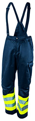 Topex Profi Arbeitslatzhose mit Reflektoren Warnlatzhose Warnschutz Latzhose Arbeitshose Schutzhose Sicherheitshose S-XXL (M)