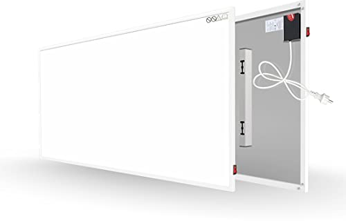 Byecold Riscaldamento a infrarossi 700 Watt, riscaldamento a parete a infrarossi, riscaldamento elettrico, piastra riscaldante, pannello riscaldante elettrico, protezione da surriscaldamento a