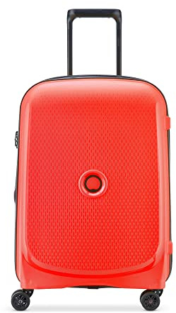DELSEY Paris - Belmont Plus - Schmaler starrer Kabinenkoffer - 55x40x20 cm - 33 Liter - XS - Fane rot