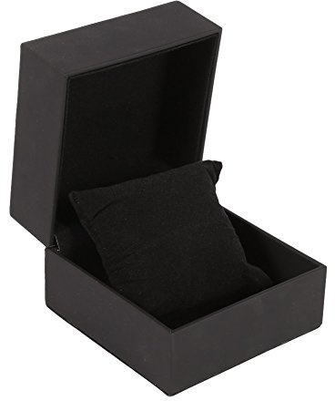 KIMISS Uhrenbox Single Uhrengehäuse, PU Lederuhr Reisekoffer mit abnehmbarem Kissen, Schmuck Aufbewahrungskoffer Organizer Portable Square Watch Box Armband Halter für Uhren