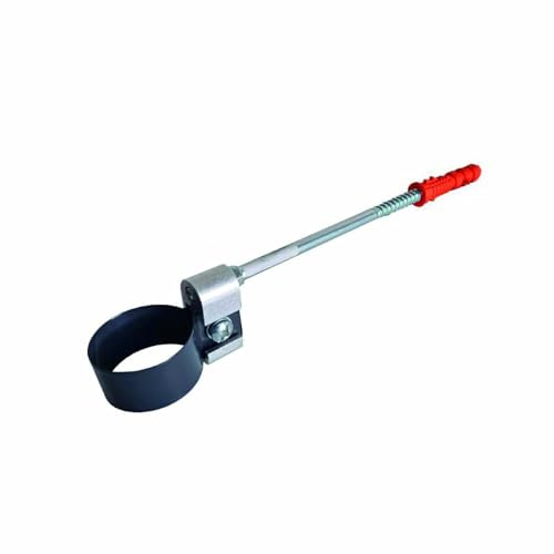 Renoplast® R50 Collier en aluminium pour tuyau de descente | Graphite DN 40mm | Gouttière d'évacuation des eaux pluviales Profilés de tôle pliée | Abri de jardin Carport Terrasse Gouttière de Balcon