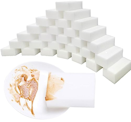 (100er-Pack) Magischer Schwamm-Radiergummi, kratzfester Nano-Peelingschwamm, Haushaltsreinigungsschwämme für mehrere Oberflächen, Küchenschwämme für die Reinigung von Waschbecken Badewanne Boden