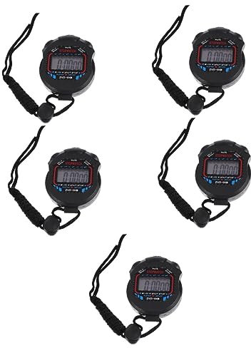 Toddmomy 5stücke Digitale Sport-stoppuhr Mit Großem LCD-Display Alarmfunktion Und Stoppuhr- Für Fitness Und Schiedsrichter Für Mädchen Und Sporttraining