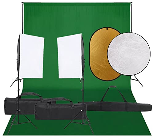 ZEYUAN Kit de Estudio fotográfico con Set de Luces, Fondo y Reflector, Estudio Fotográfico, Kit Estudio Fotografico, Iluminacion Fotografia, Fondo para Fotografia, Fotografia Accesorios,