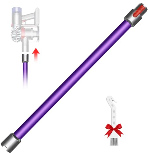 Vacuum Extension Tube Wand for Dyson V7 V8 V10 V11 V15 Stick Vacuum Cleaner, Quick Release Wand Replacement Part 74 cm - Purple