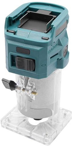 TaNeHaKi Elektrischer Trimmfräser Elektrische Oberfräse Einhandfräse Elektrische Fräser Holz Trimmer Handfräser Holz Akku Oberfräse Akku mit 2 Schraubenschlüssel （Batterie nicht enthalten）