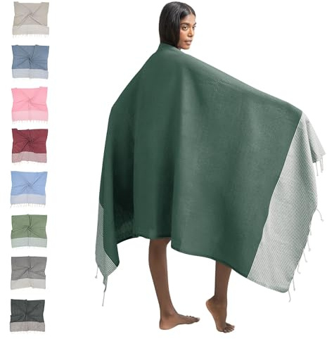 furora HOLIDAY Telo Mare Cotone - Grande 200x100 cm - Ultra Leggero - Asciugatura Rapida | Asciugamano Mare Donna e Uomo: Facile da Pulir - multifunzionale per Spiaggia, Piscina, Viaggio, Outdoor