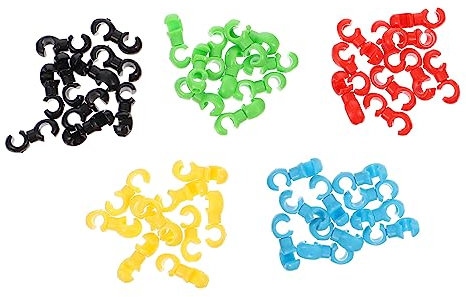 EXAOMBLE 50stücke C-clips Fahrradklemmen Hochwertige Und Langlebige Klammern Für Schalt Und Bremsleitungen Geeignet Für Mountainbikes Rennräder Und Falträder Gemischte Farben