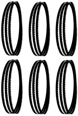 VDLLQYN, 6 lame for seghe a nastro sottili da 2500x13x0,35 mm, lama for seghe a nastro in carbonio da 10 TPI for utensili for la lavorazione del legno for il taglio di legno e PVC ，Lame per seghe a na