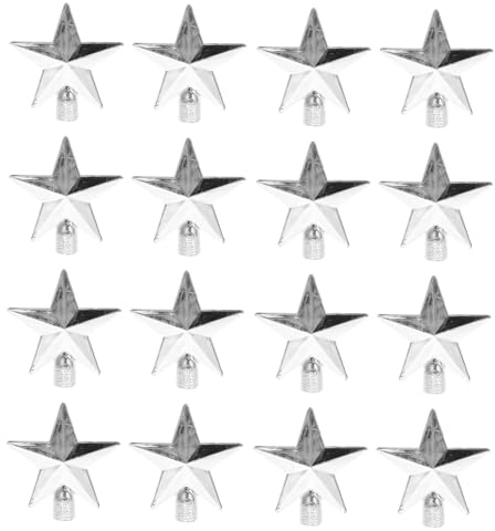 LOLIPPYY 20 Pezzi Stelline per Albero Natale Decorazioni Natalizie Leggere e Facili da Fissare Puntale Forma Stella per Feste e Addobbi Interni