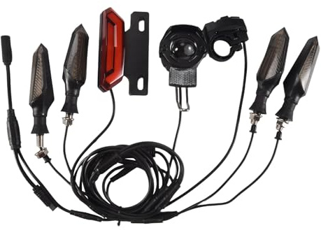 Ujjdwiurgh Für BBS01 BBS02 Elektrofahrrad, 24 V/36 V/48 V, Scheinwerfer, vorne und hinten, Blinker, Bremslicht, E-Bike-Umbausätze, A