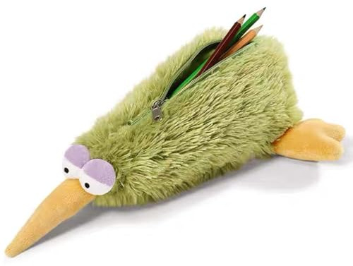 Borsetta Portaoggetti Multiuso - Portamonete, Portatrucchi, Necessaire da Viaggio, Portapenne, Organizer per Cosmetici e Accessori (Kiwis)