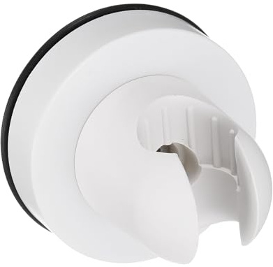 QUARKZMAN Soporte Para Cabezal De Ducha, Soporte Para Cabezal De Ducha Con Ventosa (65mm, Blanco)