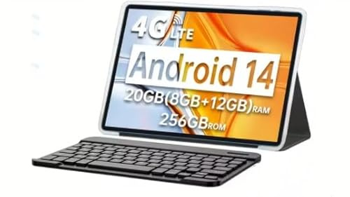 LMHTRADE 14 Grande schermo T70 Tablet Globale Primo FHD Display Android 14 MTK Helio G99 8GB + 256GB 10000mAh Batteria 18W 4G LTE Versione Mondiale (inclusa Tastiera Bluetooth)