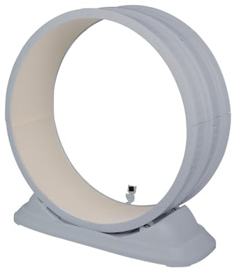 Rueda de ejercicio para gatos 800 mm, rueda de carreras de interior, cinta de correr, mueble divertido para gatos, teaser para correr, caminar, entrenar (gris)