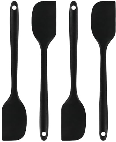 4PCS Kleiner Silikon Spatel, Und Teigschaber Silikon Als Flexibler S-ilikon Teigschaber Und S-ilikon Spachtel Für Küche Backen Kochen Mischen Und Schonende Anwendung In Schüsseln Und Behältern