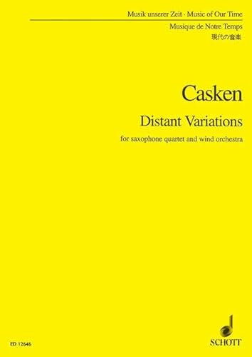 Distant Variations: Saxophon-Quartett und Blasorchester. Studienpartitur. (Musik unserer Zeit)