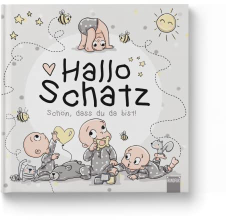 Babytagebuch - Du wirst so sehr geliebt | Babyalbum für das 1. Lebensjahr - Jungen Mädchen Meilensteine, Fotos und Erinnerungen - RUNDFUX