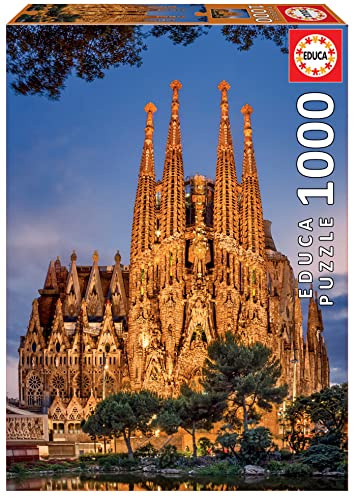 Educa - Puzzle de 1000 Piezas para Adultos | Sagrada Familia. Incluye Pegamento Fix Puzzle. A Partir de 14 años (17097)