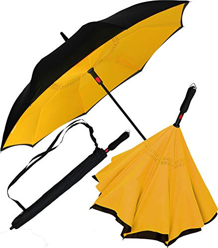 iX-brella Umgekehrter Regenschirm mit automatischer Öffnung auf der Rückseite