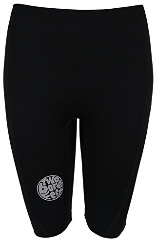 Two Bare Feet Women's 3mm Heritage Wetsuit Shorts - Durable Neoprene Surf Shorts, Swimming & Diving Gear, Flexible & Comfortable for Watersports (Black, Medium)