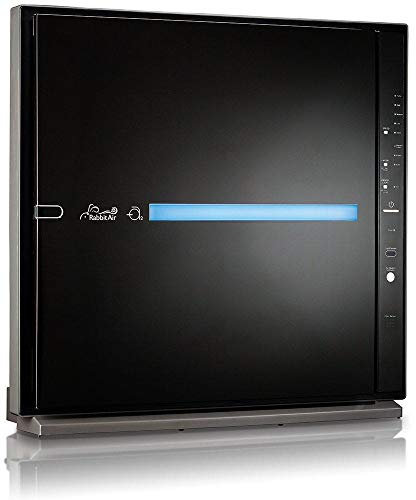 Rabbit Air MinusA2 SPA-780N - Purificador de aire HEPA, defensa contra gérmenes, negro