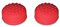 Silikon-Daumengriffe, Analog, für Nintendo Switch Poke Ball Plus Pokeball NS Baoke Dream Elf Ball Plus Controller (rot), 2 Stück