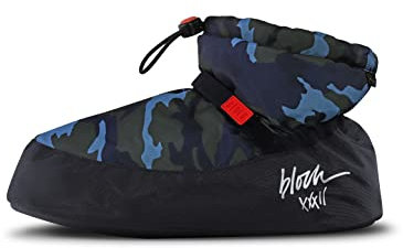 Bloch Ankle Warm Up Boot, Botas Cortas al Tobillo Mujer, Patrón de Camuflaje Azul, Medium