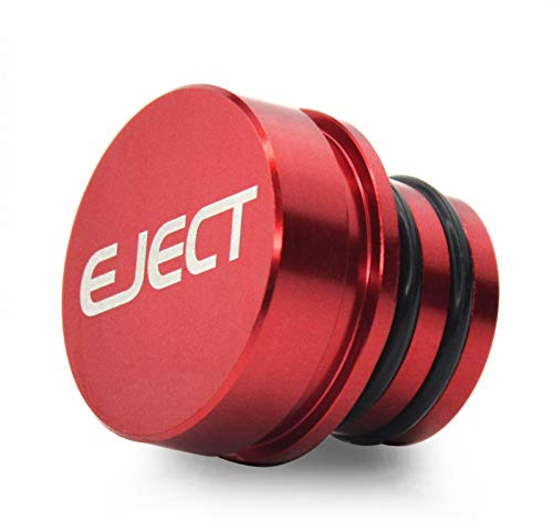 Billet Aluminum Cigarette Lighter Plug Cover, Fits All Vehicles with Standard 12 Volt Power Source (Eject)