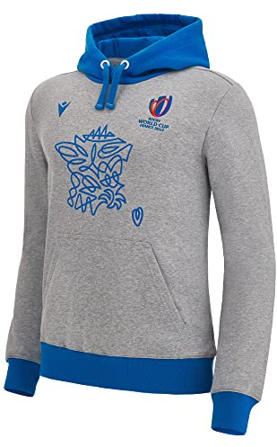 Macron Sweatshirt mit Kapuze, für Erwachsene, Motiv: Rugby World Cup 2023, offiziell