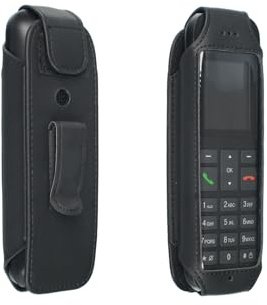 caseroxx Ledertasche für Telekom Speedphone 12 | Hochwertige Tasche mit Gürtelclip zum sicheren Tragen am Gürtel, aus Echtleder