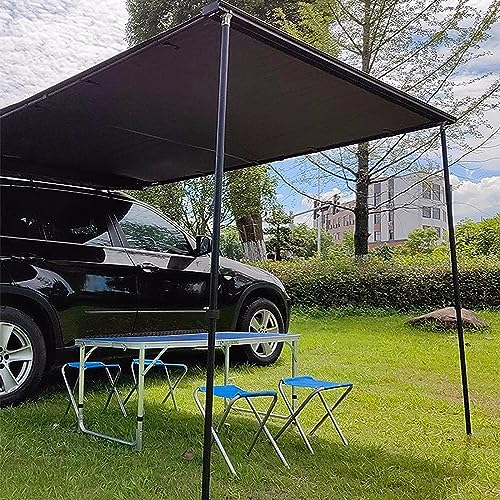Toldo lateral impermeable para coche, toldo retráctil extraíble para SUV, camión, furgoneta, techo para acampar al aire libre, viajes