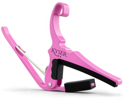 Kyser Quick-Change Kapodaster für akustische 6-saitige Gitarre Pink Revival