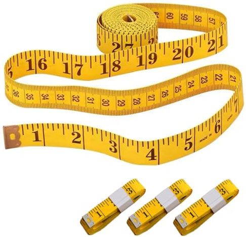 3 Stk Schneidermaßband 300 cm/120 zoll Doppelseitiges Körpermaßband 2 in 1 Maßband Nähen mit CM und INCH,Maßband Körper,Flexibles Maßband,Schneider Massband zur Heimvermessung von Brust und Taille