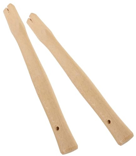 OFFSCH 2pcs Ergonomic Wooden Handle Replacement for Garden Tools Hoe and Hammer Handle Sturdy Polished Wood Comfortable Grip for Repair