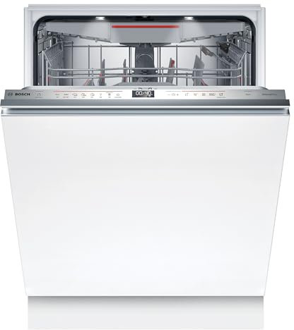 Bosch SMV6ECX10E Serie 6, Lavastoviglie da incasso a scomparsa totale, Home Connect, Extra Clean zone: lavaggio intenso per lo sporco più ostinato, Diagnostica da remoto, EmotionLight, 60 cm