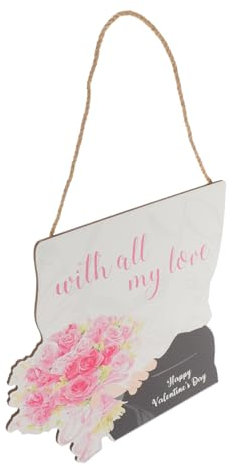 GARVALON Holz Tür Zeichen Valentines Tür Zeichen Decor Kunst Für Home