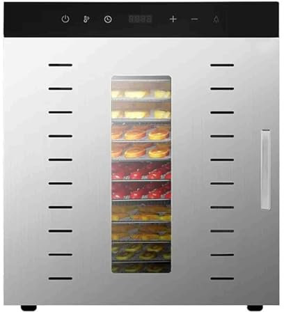 Deshidratador comercial, deshidratador de alimentos de 10 capas, temporizador de 24 horas, control de temperatura de 30 a 90℃, máquina secadora de alimentos para cecina casera, frutas, verduras