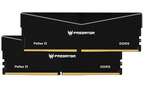 Acer Predator Pallas II DDR5 6000MHz 32GB 2x16GB CL32 Negra Intel XMP y AMD Expo