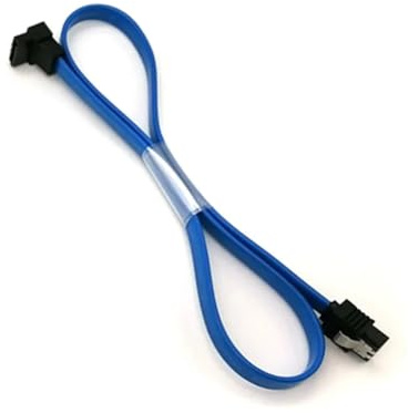ChunLK Cable de Datos SATA 3.0 Cables SATA de Unidad de Disco Duro de 90 a 180 Grados 6 GBit/s 45 cm 60 cm(60cm,BLU)