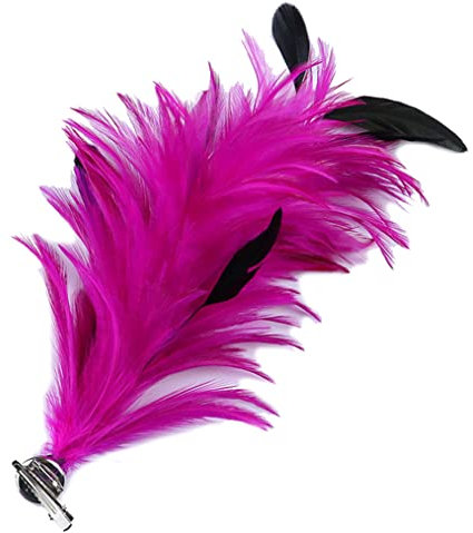 Kabelife Multicolor Federn Brosche Ansteckblume Corsage Federn Haarnadel Haarschmuck für Kleidung Taschen Hüte zum Hochzeit Bankett Party (Blau)