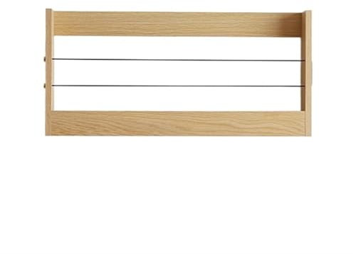 Wandregal aus Massivholz, 64 cm, hängendes Bücherregal, Zeitschriften- und Zeitungsständer, stilvolle Wandaufbewahrungslösung, langlebiges Bücherregal für Zuhause und Büro