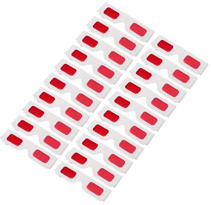 Garneck 3D-Brillen Für Kinder Papier Rot Und Blau 3D-Technologie Valentinstag Partys Heimkino 50 Stück