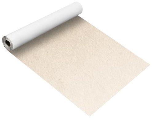 220x40 cm Feltro autoadesivo con ago sul retro, EUBSWA Fogli di feltro adesivo in tessuto per rivestimento fai-da-te di scatole, cornici, gambe di sedia, 1 mm di spessore (Beige)