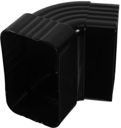NUOBESTY Gomito Angolare in Lega Di Alluminio Per Grondaia Connettore Flessibile Corrugato Per Tubo Pluviale Resistente e Durevole Accessori Per Scarico Acqua Piovana