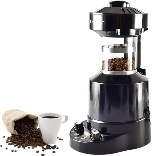 Electric Coffee Bean Roaster for Home and Commercial Use, Adjustable Time and Temperature, Perfect for Cafe, Office, and Personal Brewing