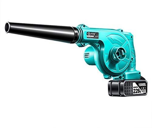 KLYDBMYT Soplador de Hojas inalámbrico, aspiradora/barredora de Mano 2 en 1, Velocidad Variable, Iones de Litio, para soplar Hojas, Nieve y Quitar el Polvo.