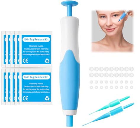 Kit di rimozione dei tag della pelle,2 in 1 kit naturale delicato per la rimozione delle verruche,Prodotto per la cura della pelle sicuro ed efficace