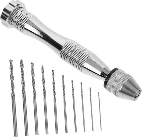 POPETPOP Taladro Manual Profesional de Mano Ligero Brocas para Perforar Madera Plástico y Pequeños Herramienta Rotatoria Artesanal para Bricolaje y Expansión